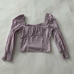 Puffed Lilac Blouse